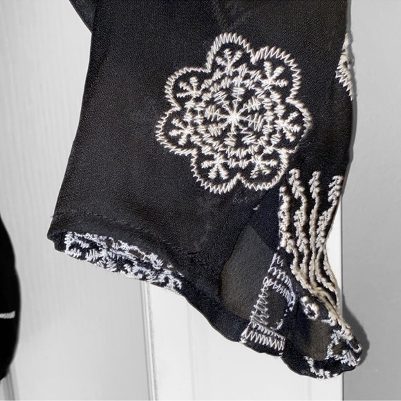 Coldwater Creek Embroidery Sheer Blouse - Picture 3 of 7